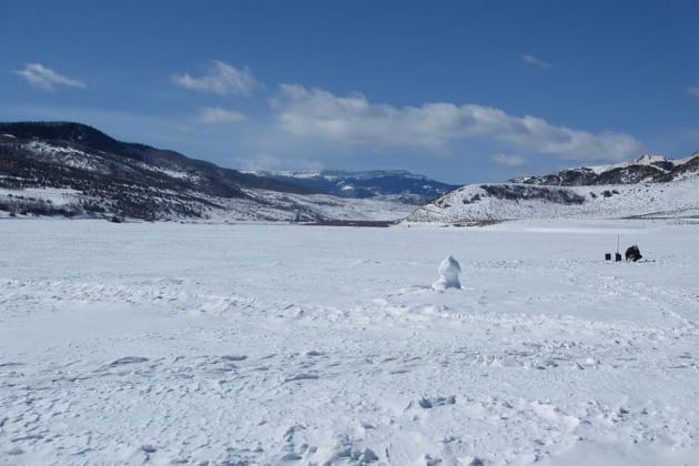 Stagecoach Reservoir Ice Fishing