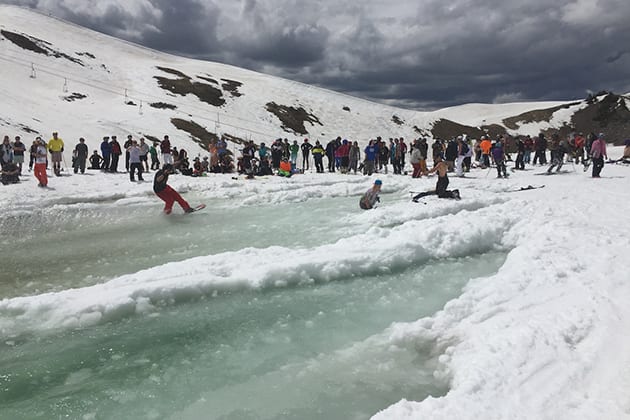 Arapahoe Basin Ski Area Pond Skimming