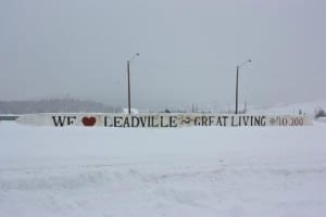 Leadville CO Welcome Sign