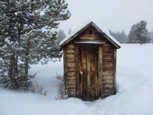 Steamboat Dog Sledding Outhouse