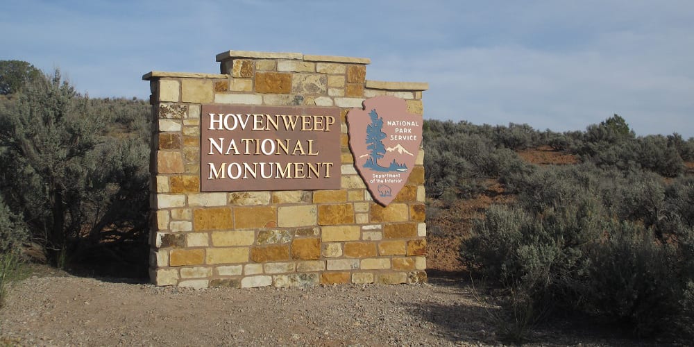 Hovenweep National Monument Entrance.