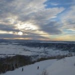 Steamboat Ski Resort Sunset