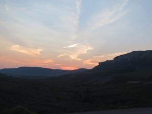 Flat Tops Trail Sunset