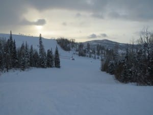 Steamboat Ski Resort Sunset