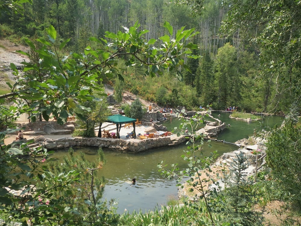 Strawberry Park Hot Springs Aerial View