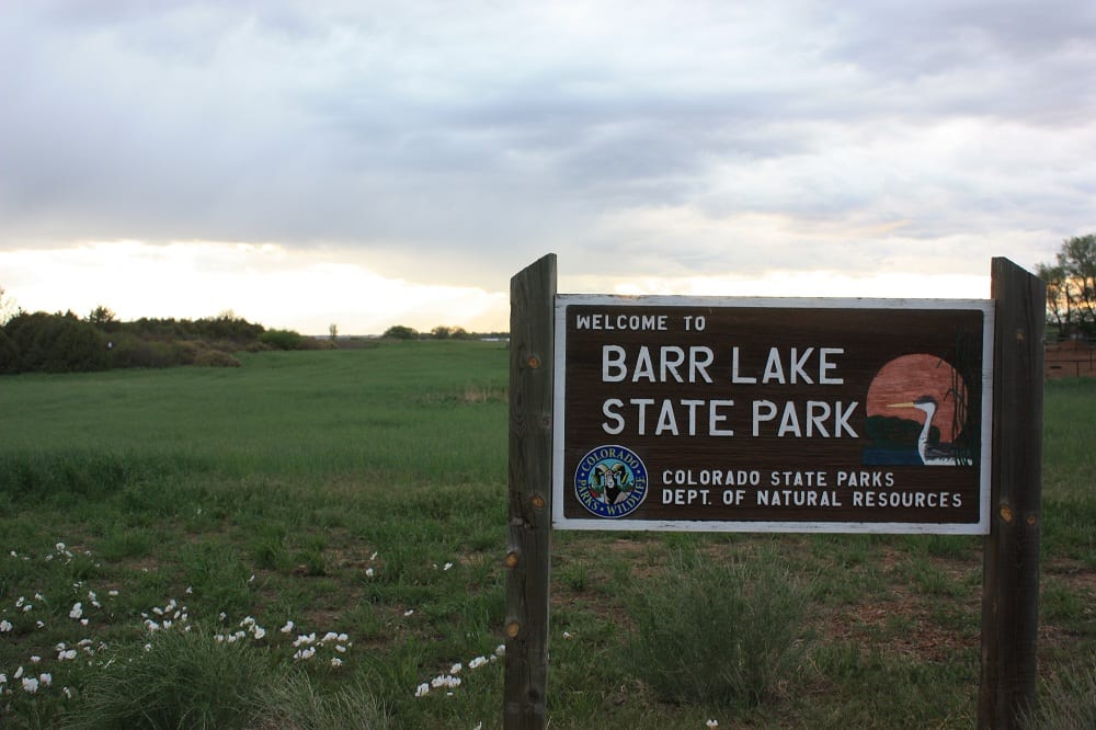 Barr Lake State Park Sign