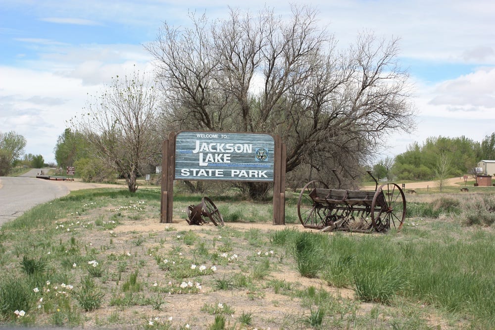 Jackson Lake State Park Welcome Sign