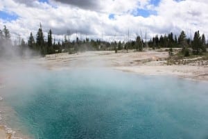 Yellowstone West Thumb Geyser Black Pool