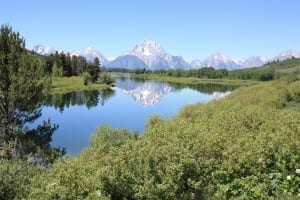 Teton Mountain Range Snake River Wyoming