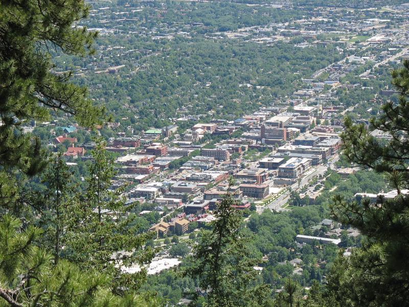 Boulder CO Aerial View