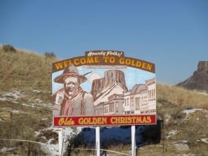 Golden CO Welcome Sign