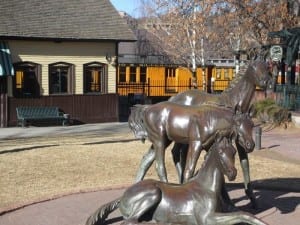 Durango CO Train Depot Horses