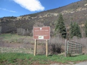 Paonia State Park Entrance