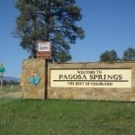Pagosa Springs CO Welcome Sign
