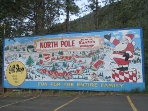 North Pole Santa's Workshop Mural