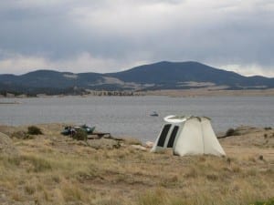 Eleven Mile State Park Lakeside Campsite