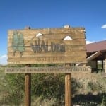 Walden CO Welcome Sign