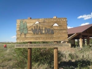 Walden CO Welcome Sign