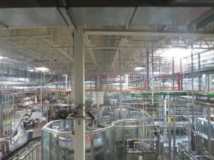 New Belgium Brewery Tour Bottling Room