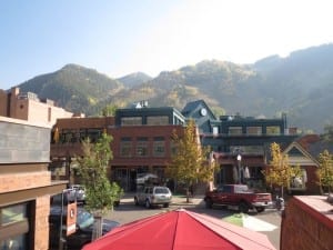 Aspen CO Aspen Brewing Company Patio View