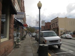 Salida CO Downtown Cloudy Day