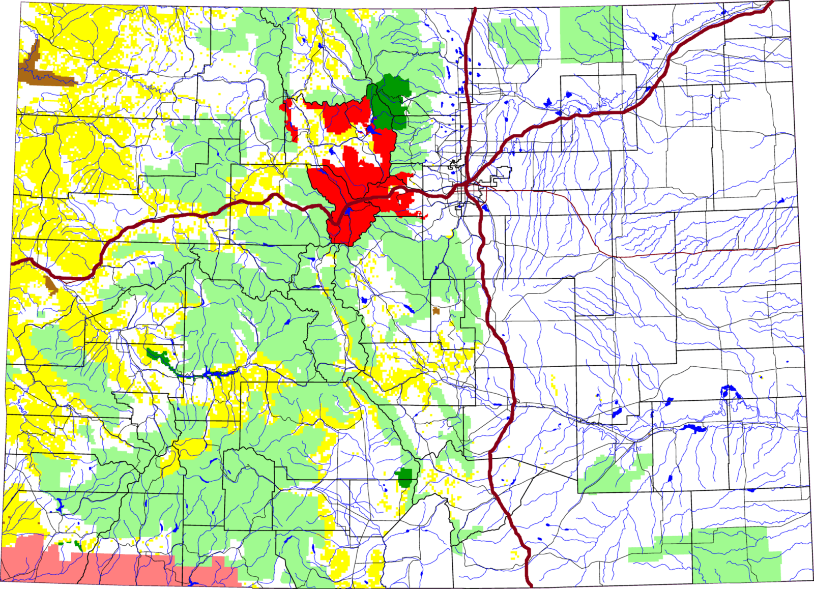 Arapaho NF Map