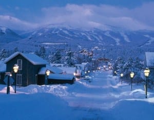 Breckenridge Ski Resort Winter Evening