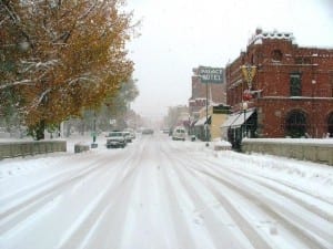 Salida CO Downtown Winter