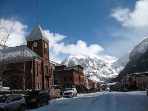 Telluride CO Downtown Winter