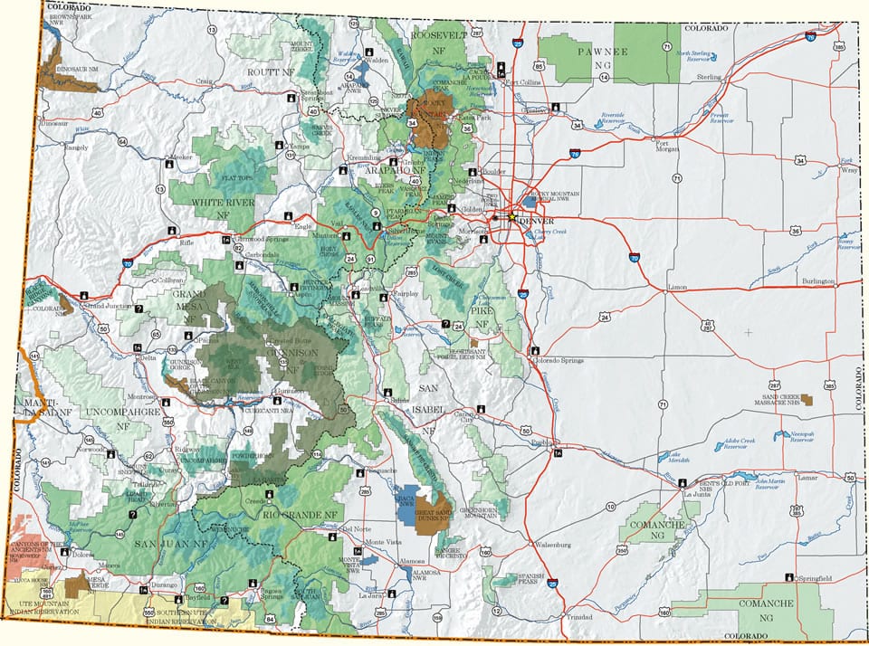 Gunnison NF Map