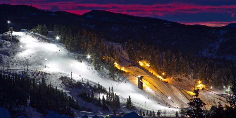 Howelsen Hill Ski Area Night Skiing