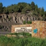 Pagosa Springs CO Welcome Sign