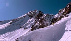 Silverton Mountain Skier Cornice