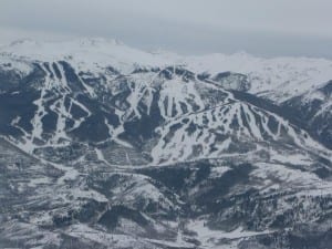 Snowmass Mountain Ski Resort Aerial View