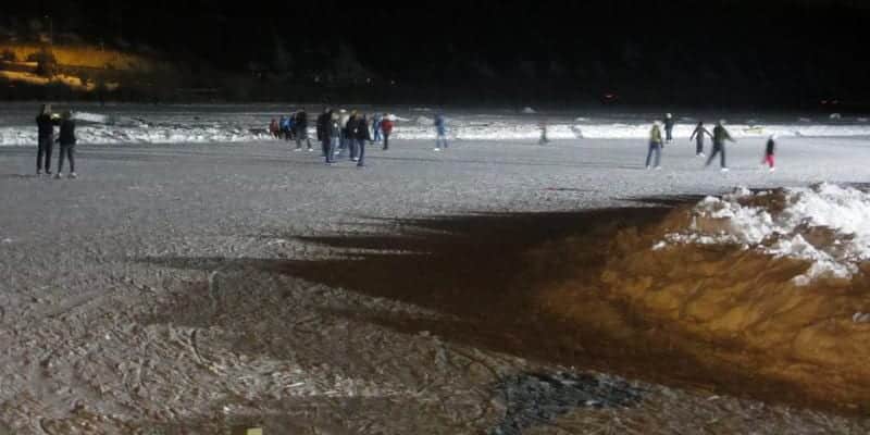 Evergreen Lake Ice Skating