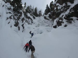 Fish Creek Falls Snowshoeing