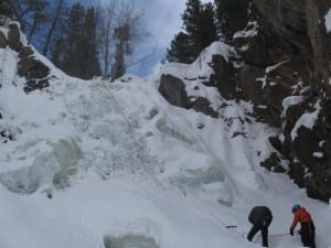 Fish Creek Falls Ice Climbers