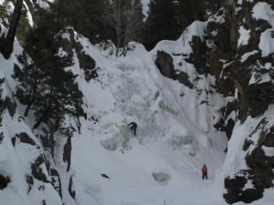 Fish Creek Falls Ice Climbing