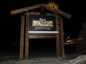 Colorado Adventure Park Sign