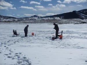 Stagecoach Reservoir Ice Fishing