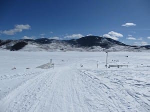 Stagecoach Reservoir Winter Boat Ramp