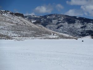 Stagecoach Reservoir Ice Fishing Hut