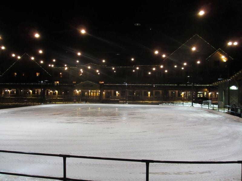 Dercum Square Ice Rink Night