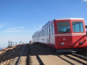 Pikes Peak Cog Railway Train Summit