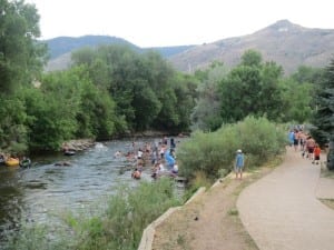 Clear Creek Whitewater Park Sidewalk