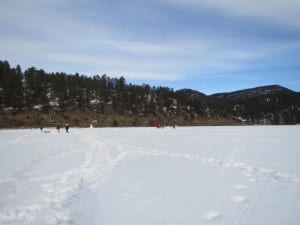 Evergreen Lake Ice Fishing