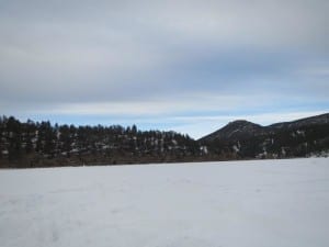 Evergreen Lake Ice Fishing March