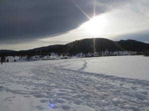 Evergreen Lake Winter