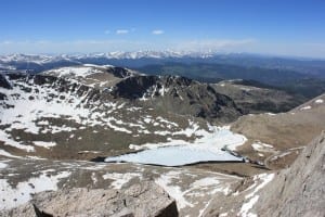 Mount Evans Byway Summit Lake Aerial View