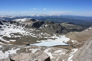 Mount Evans Byway Summit Lake Aerial View